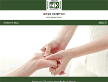 Tablet Screenshot of intensetherapy.com